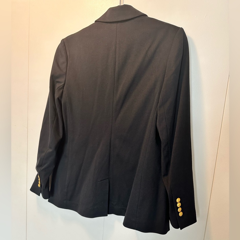 Black express blazer with gold buttons NWT